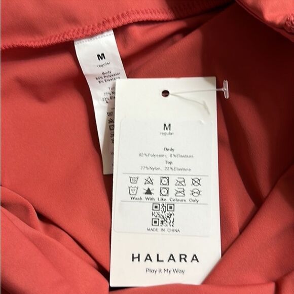 HALARA Breezeful High Low Ruffle 2-in-1 Flowy Maxi Skirt in Flame Red - Picture 5 of 5